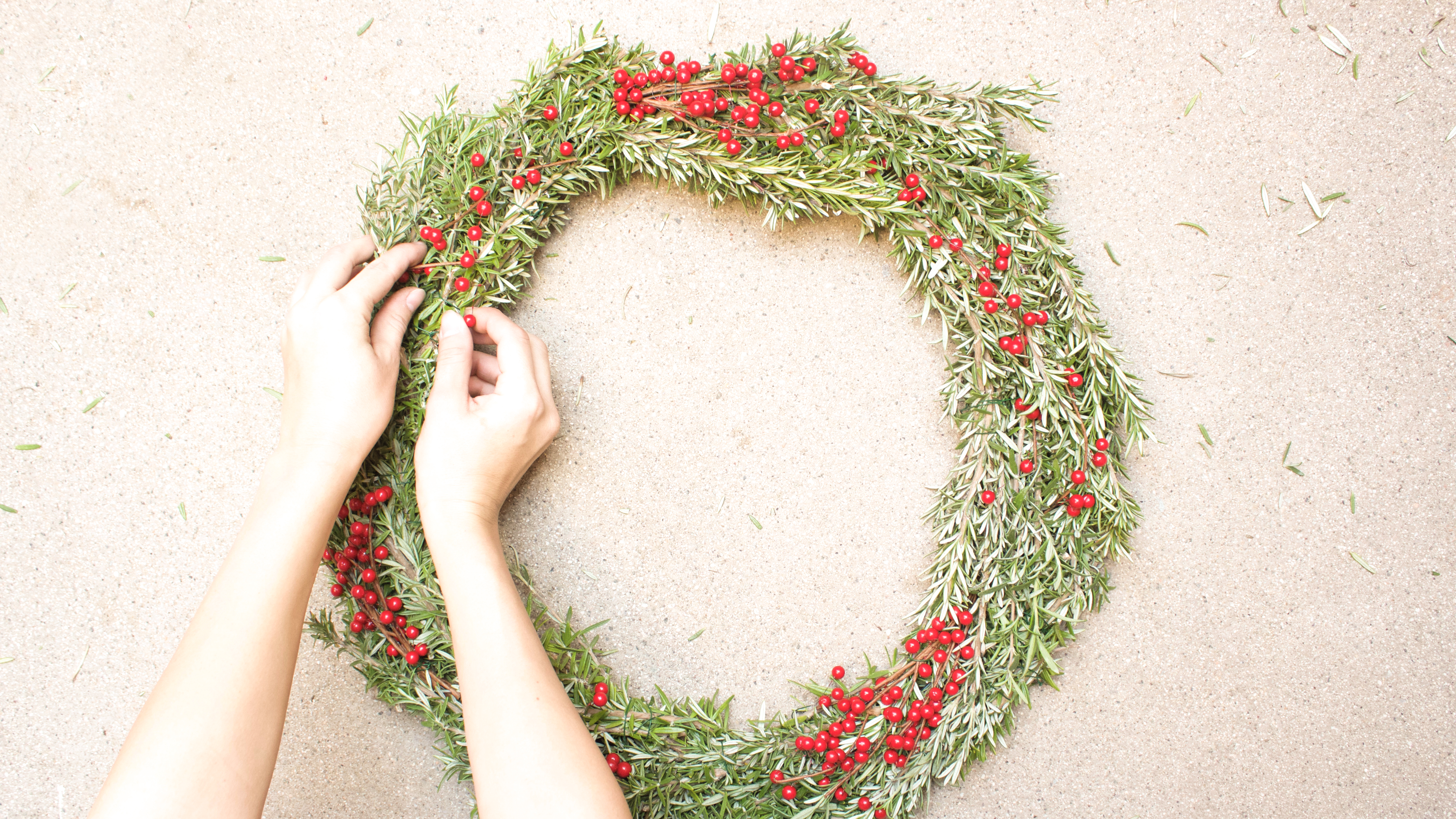 DIY Rosemary Wreath